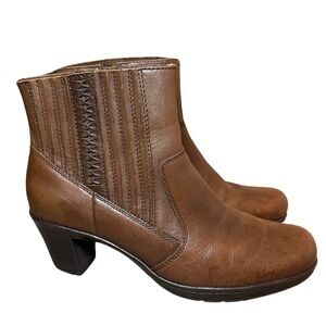 COPY - Clarks Bendables Brown Genuine Leather Ankle Boots
